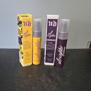 Urban Decay All Nighter Setting Spray Duo - Yellow and Purple